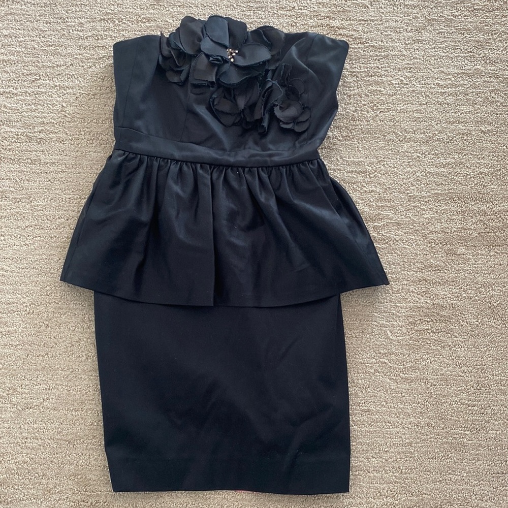 Lilly Pulitzer strapless black dress